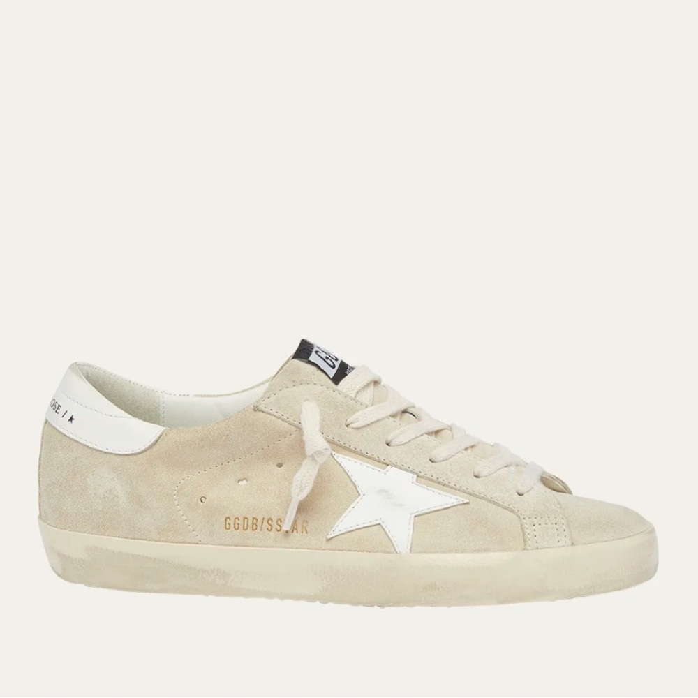 Golden Goose Superstar Mixed Leather Low-Top Sneakers